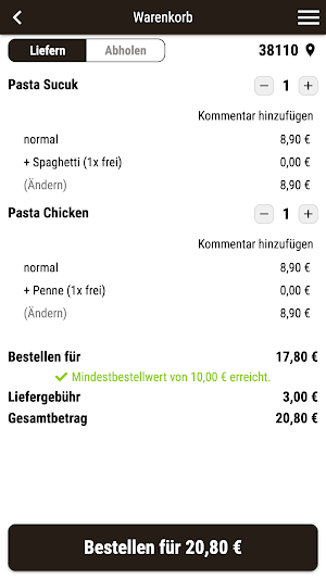 Viva Pizza Braunschweig Screenshot 1