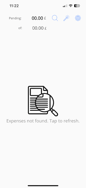 ISF Expenses App Screenshot 1