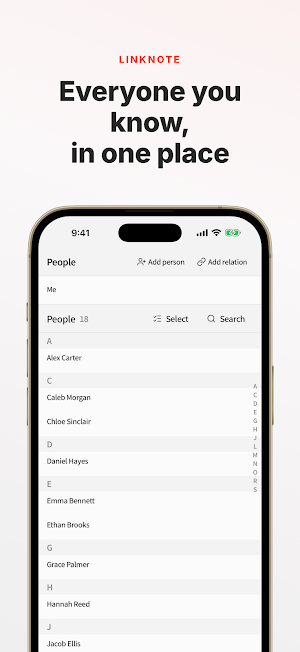 People Record: LinkNote Screenshot 0