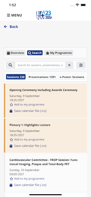 EANM 2023 Screenshot 3