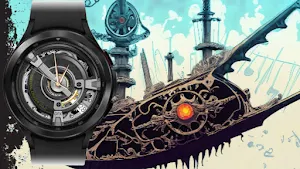 Skeletal Cruiser Gold Wear OS Screenshot 3