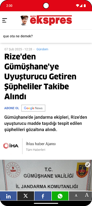 Kuzey Ekspres - Trabzon Haber Screenshot 1