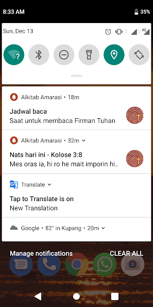 Amarasi Bible App Screenshot 1