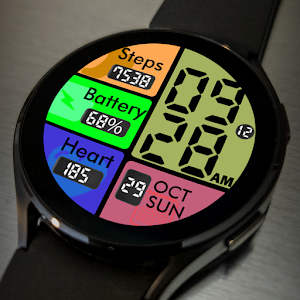 Key051 Colourful Watch Face Screenshot 2
