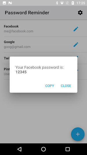 Password Reminder - Master PIN Screenshot 2