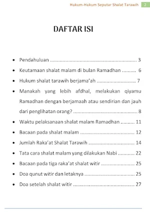 Hukum Seputar Shalat Tarawih Screenshot 1