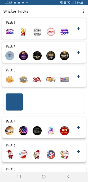 2024 New Year Stickers Screenshot 0