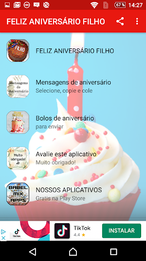 MEU FILHO DESEJA-LHE O MELHOR NO SEU ANIVERSÁRIO Screenshot 0