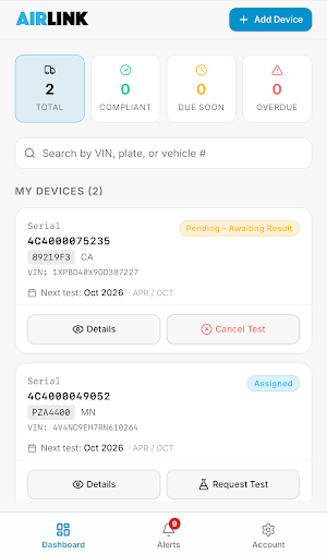 AIRLINK: Clean Truck Check Screenshot 2