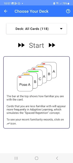 Yoga Pose: Flash Cards Screenshot 2