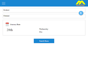 Muthumari Travels - Bus Ticket Screenshot 3