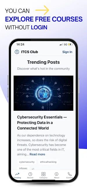 ITCS Club Screenshot 1