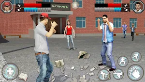 High School Bully Gangster: Karate Fighting Games Screenshot 1