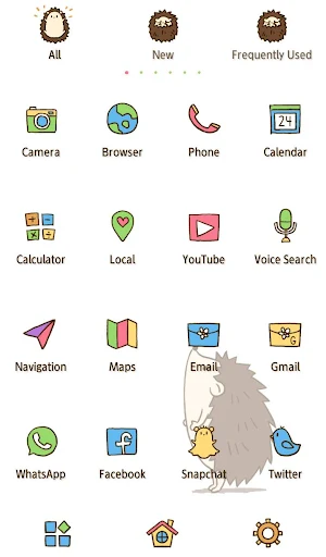 Wallpaper Cute Hedgehog Theme Screenshot 2