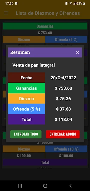 Alfolí: Diezmos y Ofrendas Screenshot 2