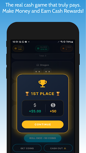Roll & Earn Money Real Cash Screenshot 1