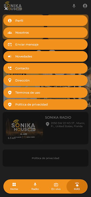 SONIKA RADIO Screenshot 2
