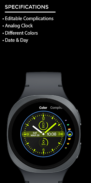 Night 146 - Hybrid Watch Face Screenshot 3