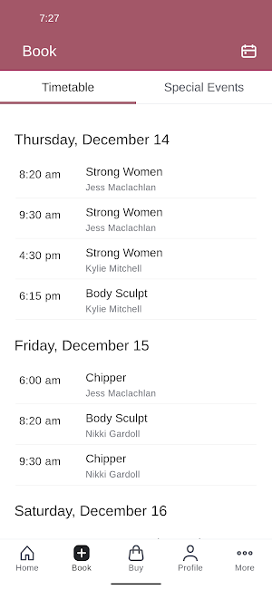 FEMME Fitness Hub Screenshot 1