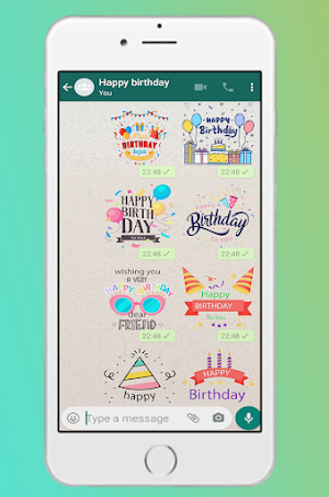 happy birthday stickers  / 2022 Screenshot 0