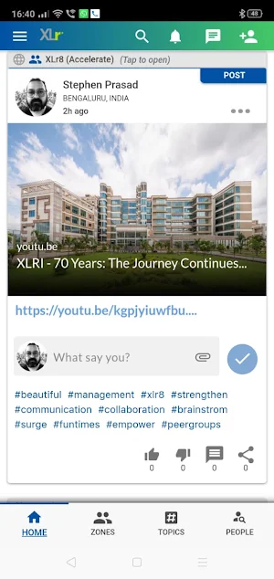 XLr - XLRI's official alumni app Screenshot 0