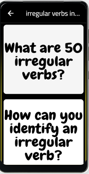 irregular verbs in english Screenshot 2