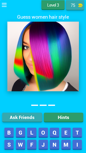 Guess Hair Style: Hair Strokes Screenshot 1