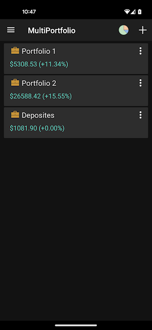 MultiPortfolio - Track assets Screenshot 0