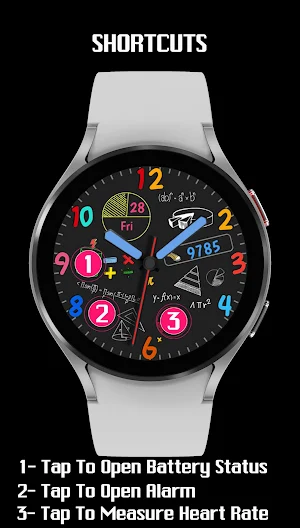 Pars Math Analog Watch Face Screenshot 1