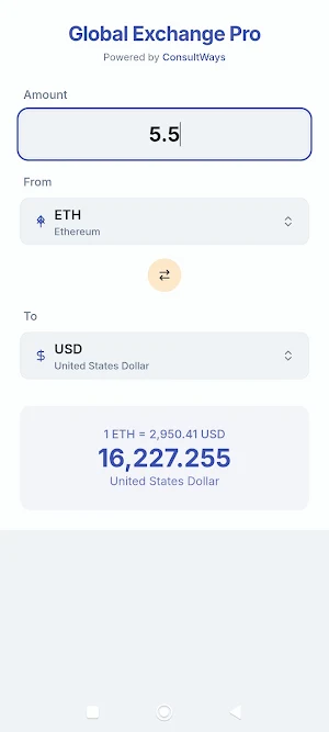 Currency & Crypto Exchanger Screenshot 1