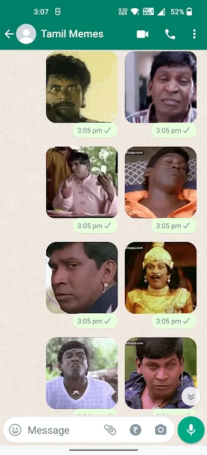 Vadivelu Animated Stickers Screenshot 2