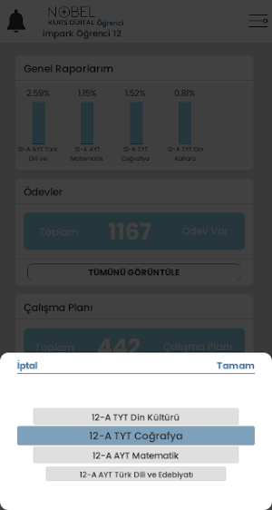 Nobel Kurs Öğrenci Screenshot 3