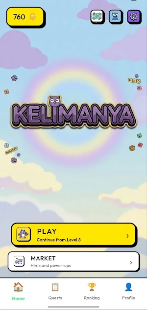 Kelimania: Owl Word Puzzle Screenshot 0