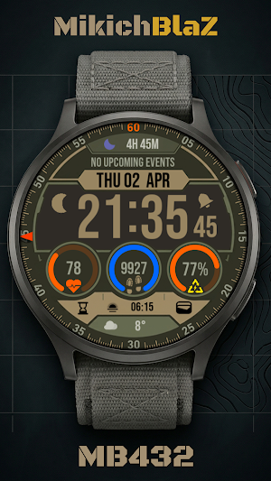 Digital Watch Face MB432 Screenshot 0