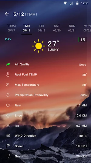 Weather Forecast Screenshot 2