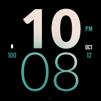 Snow Large Watch Face