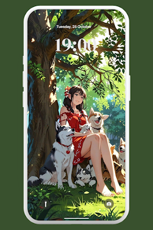 Anime Dog Wallpaper 4K Screenshot 1