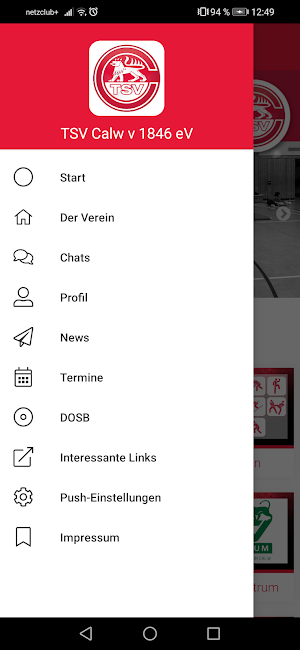 TSV Calw v. 1846 e.V. Screenshot 2