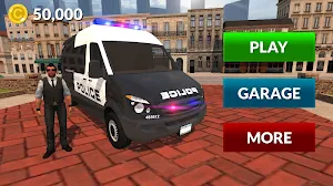 American Police Van Driving: Offline Games No Wifi Screenshot 3