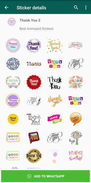 THANK YOU Sticker WAStickerApp Screenshot 3