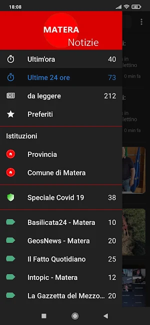 Matera notizie Screenshot 0