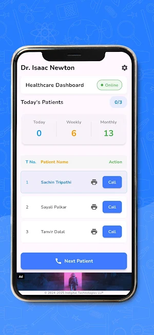 Health Screen Screenshot 1