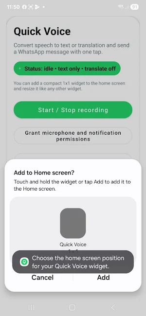 Quick Voice Screenshot 3