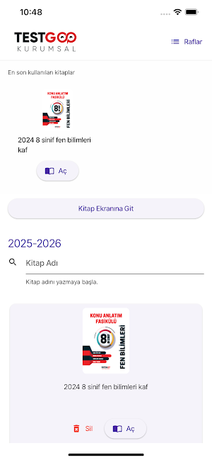 TESTGOO Mobil Kütüphane Screenshot 0