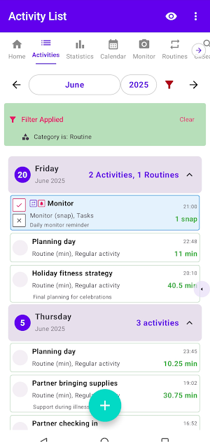 Enlyzr: Activity Tracker Screenshot 1