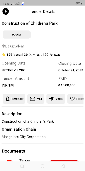 GeTTender- Latest E-Tenders Screenshot 2