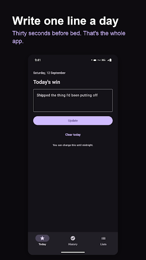 Daybook — Daily Win Journal Screenshot 1