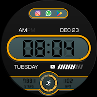 Key WF105 Digital Watch Face