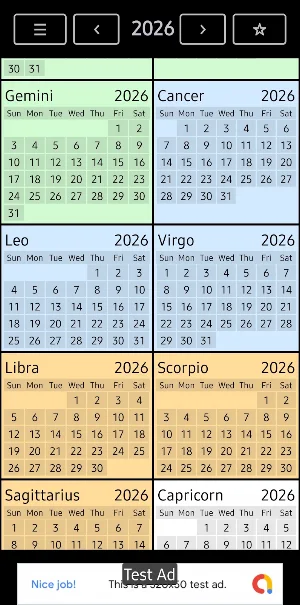 Solar Calendar Screenshot 1