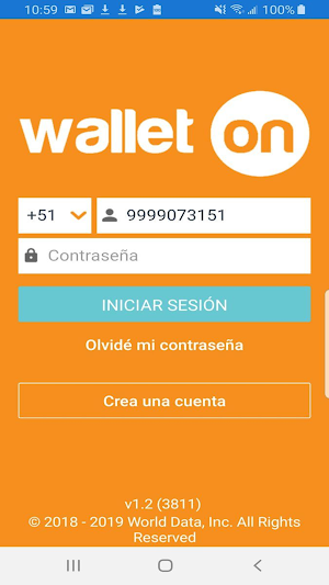 WalletOn Peru Screenshot 0